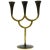 Austrian Brass Three-Arm Candleholder attributed to Richard Rohac, 1950s For Sale - Image 10 of 10