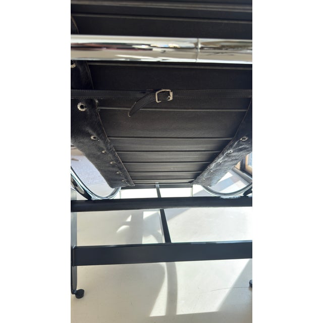 Metal 1950s Embru-Werke Le Corbusier Model 2072 Chaise Lounge for Wohnbedarf (Lc4, B306) For Sale - Image 7 of 13