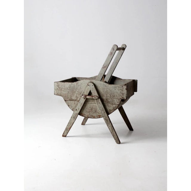 Antique Rocking Laundry Wash Tub For Sale - Image 13 of 13