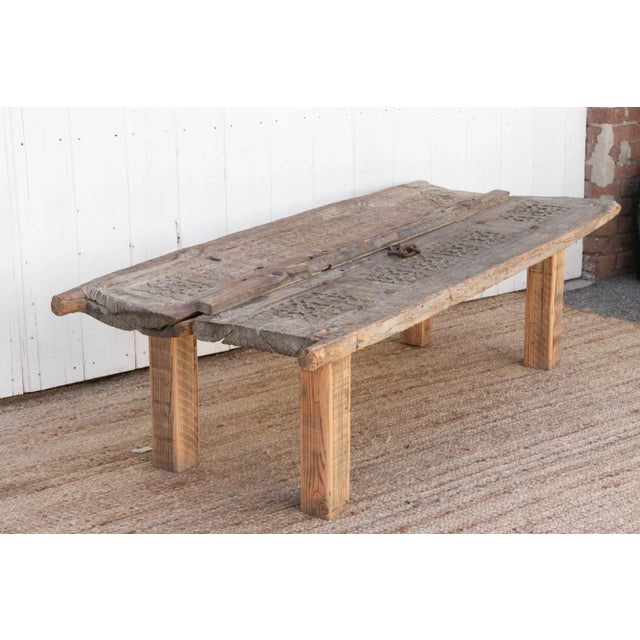 Rare Swat Valley Carved Coffee Table For Sale - Image 9 of 13