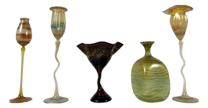 Murano Art Glass Set from Ludwig Schmid, 1985, Set of 5