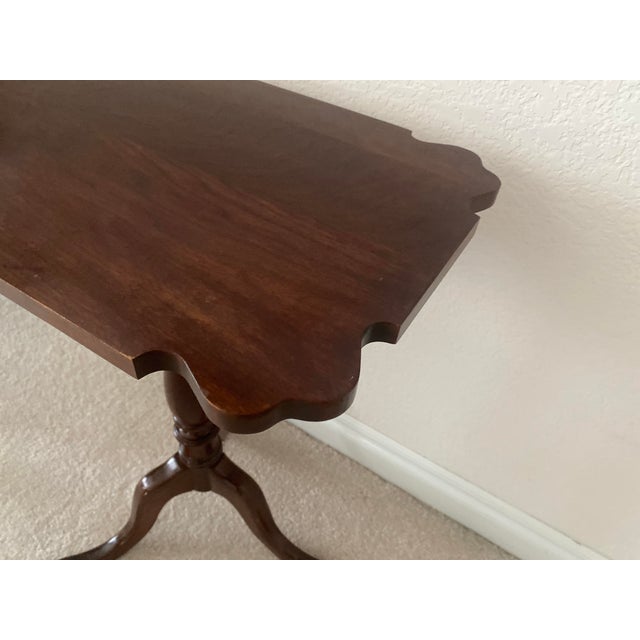 Pennsylvania House Tilt-Top Candlestand Cherry Wood Table Excellent "Mint" Condition Late 20th Century For Sale - Image 9 of 11