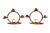 Art Nouveau 1930's Craftsman Studios Hammered Copper Candelabra, a Pair For Sale - Image 3 of 8
