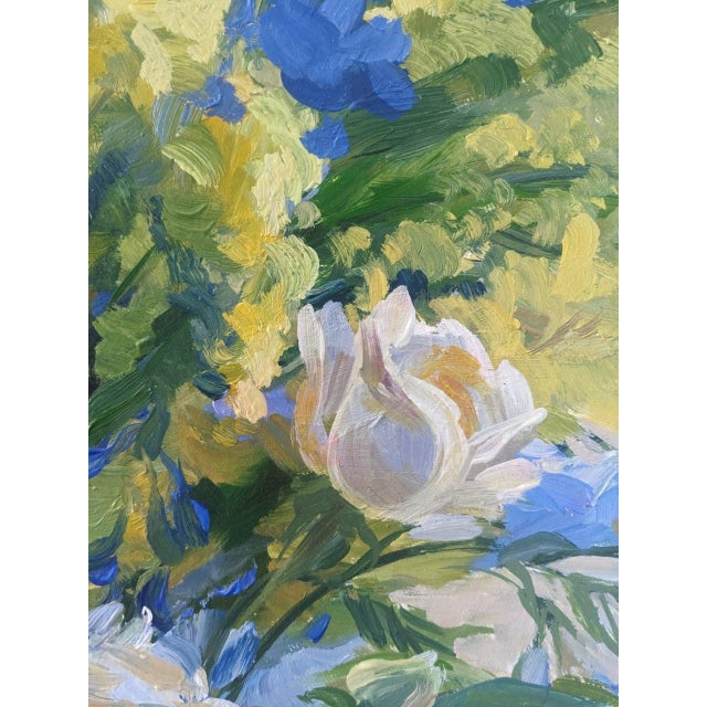 Ivanna Hamuliak Floral Still Bouquet Original Oil Painting on Canvas For Sale - Image 4 of 7