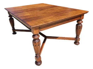 Antique Oak Farmhouse Dining Table