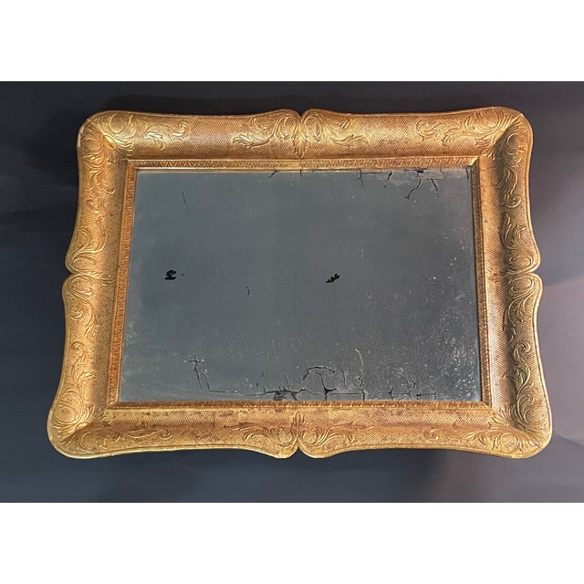 Italian Empire Giltwood Mirror-Frame, 1820s For Sale - Image 4 of 10