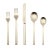 Contemporary Mepra Stile 20-Piece Flatware Set, Ice Champagne For Sale - Image 3 of 3