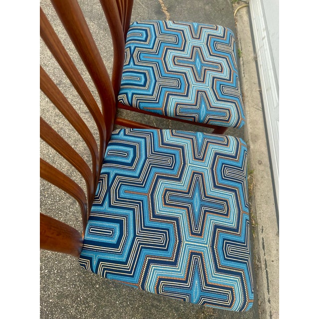 Wood Kai Kristiansen Chairs- Pair For Sale - Image 7 of 8