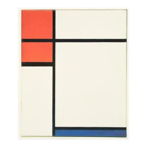 1991 After Piet Mondrian "Composition", Full-Color Parisian Print