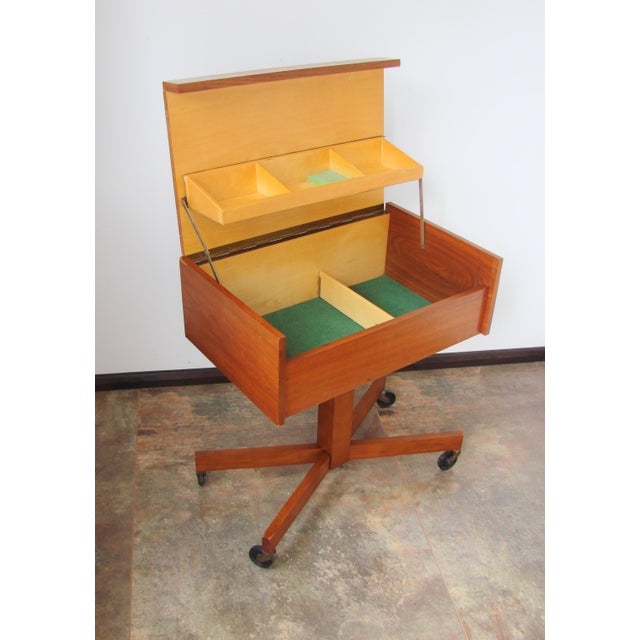 Small Cabinet on Castors, 1960s For Sale - Image 6 of 11