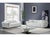 The Domo Collection brings modern Italian luxury to any living space. This 3-piece set features Italian leather match...