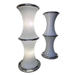 Vintage Table Lamps by Enrico Tronconi for Vistosi, 1960s, Set of 2 For Sale
