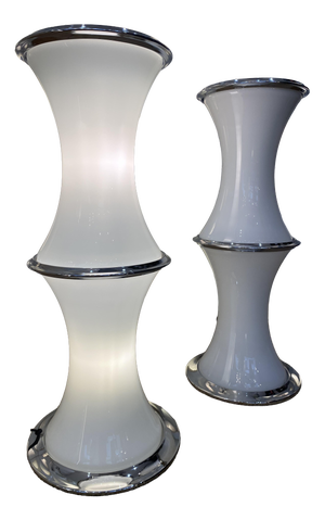 Vintage Table Lamps by Enrico Tronconi for Vistosi, 1960s, Set of 2