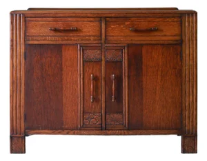 1920s -30's Art Deco Sideboard, Credenza, Drinks Cabinet