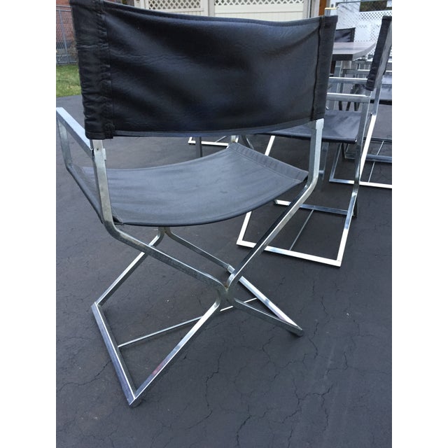 Virtue Brothers MidCentury Director Chairs & Table Set of 7 Chairish