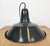 Industrial French Black Enamel Factory Pendant Lamp, 1960s For Sale - Image 14 of 17