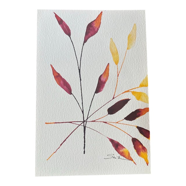 Signed Original Watercolor Botanical by Nancy Smith For Sale