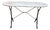 Antique White Marble and Cast Iron Bistro Table, 1890s For Sale
