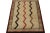 Tribal 1950s Vintage Gabbeh Rug in Beige-Brown, Red and Black Chevron Patterns For Sale - Image 3 of 8