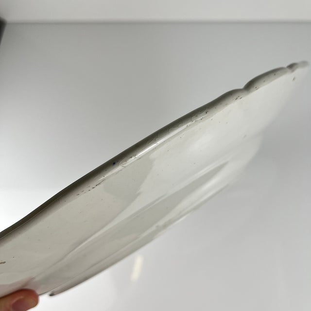 Ceramic Large Round Jane Model Platter from KG Lunéville, 1890s For Sale - Image 7 of 11