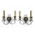 Antique Art Deco French Bronze Wall Light Sconces - a Pair For Sale
