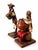 Rustic Late 20th Century Mexican Folk Art Papier-Mâché Market Figures With Basket and Jug — Pair For Sale - Image 3 of 7