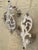 Pair of French style, double-arm candle wall sconces; Brass painted cream and gold; Sturdy arms; These are in very good...