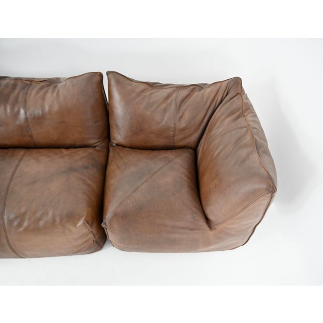 Brown Le Bambole Modular Sofa by Mario Bellini for B&B Italia, 1970s, Set of 5 For Sale - Image 8 of 13