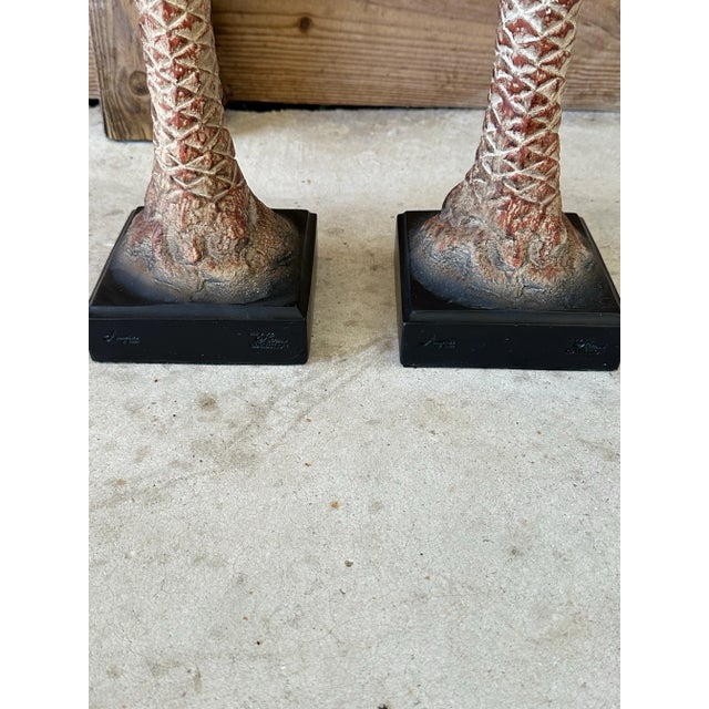 Pair of Sculptural Metal Palm Tree Candleholders by Justin Sculpture For Sale - Image 9 of 12