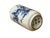1990s Small Blue White Handpaint Blossom Tree Scenery Graphic Porcelain Vase For Sale - Image 5 of 9