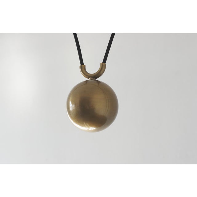 Onos 55 Counterbalance Pendant Lamp in Brass by Florian Schulz For Sale - Image 5 of 6