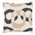This pillow features Enzo Print with a knife edge finish. A large-scale geometric pattern rendered in gestural...