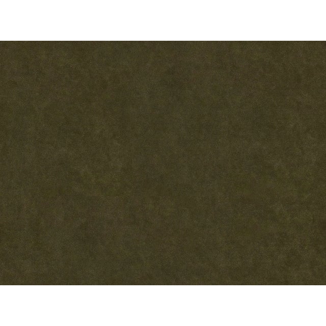 Greta Left-Facing Sectional, Olive Velvet Swatch For Sale