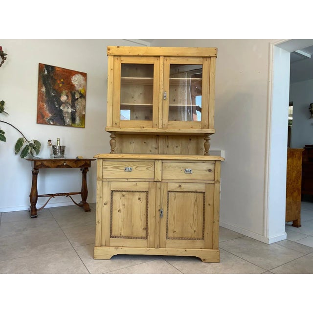 Wilhelminian Natural Wood Cabinet For Sale - Image 10 of 16