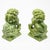 Chinese Carved Jade Stone Guardian Lion Figurines - a Pair For Sale - Image 9 of 13