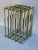 Pierre Cardin 1970s Pierre Cardin Sculptural Grid Brass & Chrome Table or Desk Base For Sale - Image 4 of 5