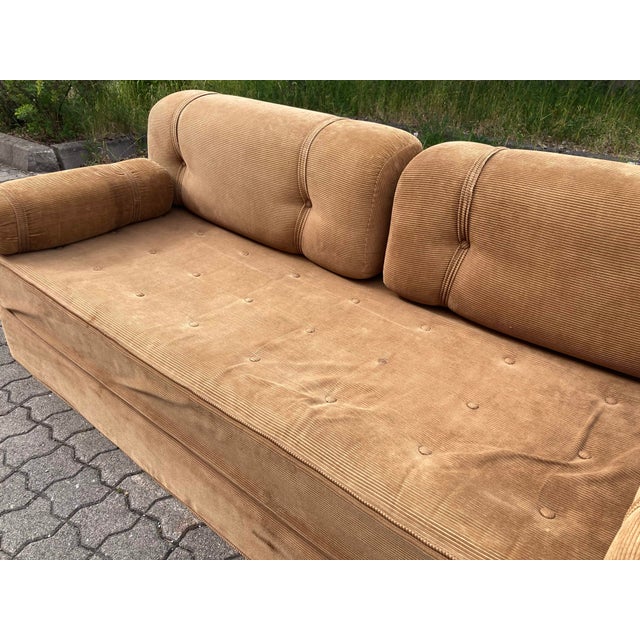 Brown Vintage Brown Daybed Sofa, 1970s For Sale - Image 8 of 17