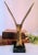 Mid 20th Century Vintage Brass Brutalist Abstract Mid Century Bird Sculpture For Sale - Image 5 of 11