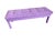 1980s Vintage Purple Upholstered Parsons Bench For Sale - Image 4 of 12