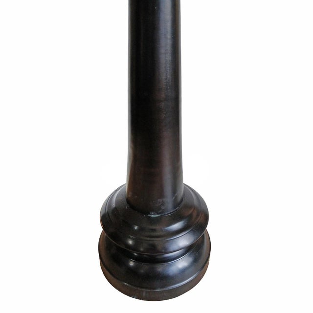 Contemporary Tall Bronze Candlestick With Removable Top, 32 Inches For Sale - Image 3 of 18