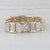2010s 1.70ctw Pave Diamond Link Bracelet 10k Yellow White Gold 8.25" 12.4mm For Sale - Image 5 of 7