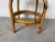 Vintage Coastal Bamboo & Woven Wicker Round Ottoman For Sale - Image 10 of 12
