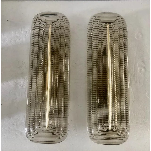 Murano Art Glass and Brass Smoky Color Wall Light, 2000 For Sale - Image 6 of 10