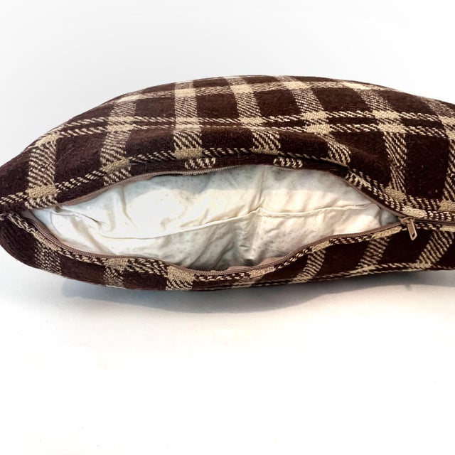 Textile Antique Jerga Throw Pillows - A Pair For Sale - Image 7 of 10