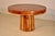 1970s Natural Redwood Round Pedestal Dining Table, Circa 1970's For Sale - Image 5 of 6