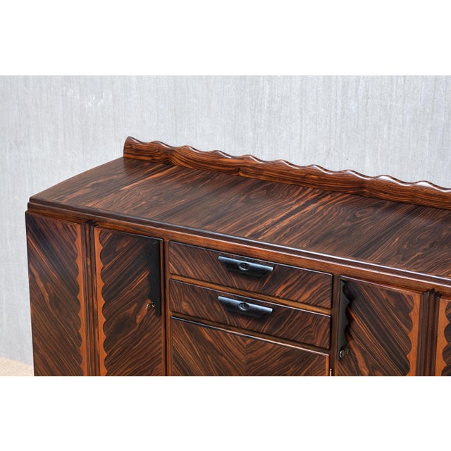 Vintage Amsterdam School Credenza in Macassar Ebony, 1920s For Sale - Image 11 of 15