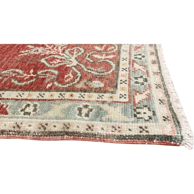 Vintage Circa 1940 Turkish Oushak Runner Rug, 2'9 X 10'9 For Sale - Image 4 of 8