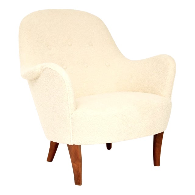 Vintage Swedish Cirkus Armchair from Carl Malmsten, 1960s For Sale