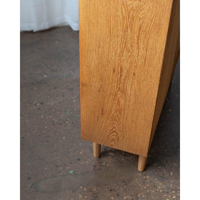 Danish Oak Bookcase Cabinet, C. 1970s For Sale - Image 11 of 14