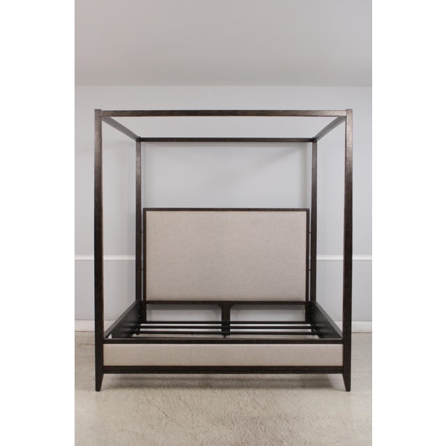 Age: Approx: 10 Years Old Details: Factory Distressed Quality Construction Upholstered Headboard, Footboard & Side Rails...